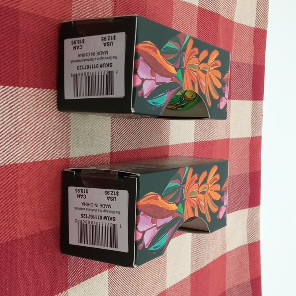 2 Starbucks Farm Rio Cold Cup Keychain New In Box - Picture 6 of 7
